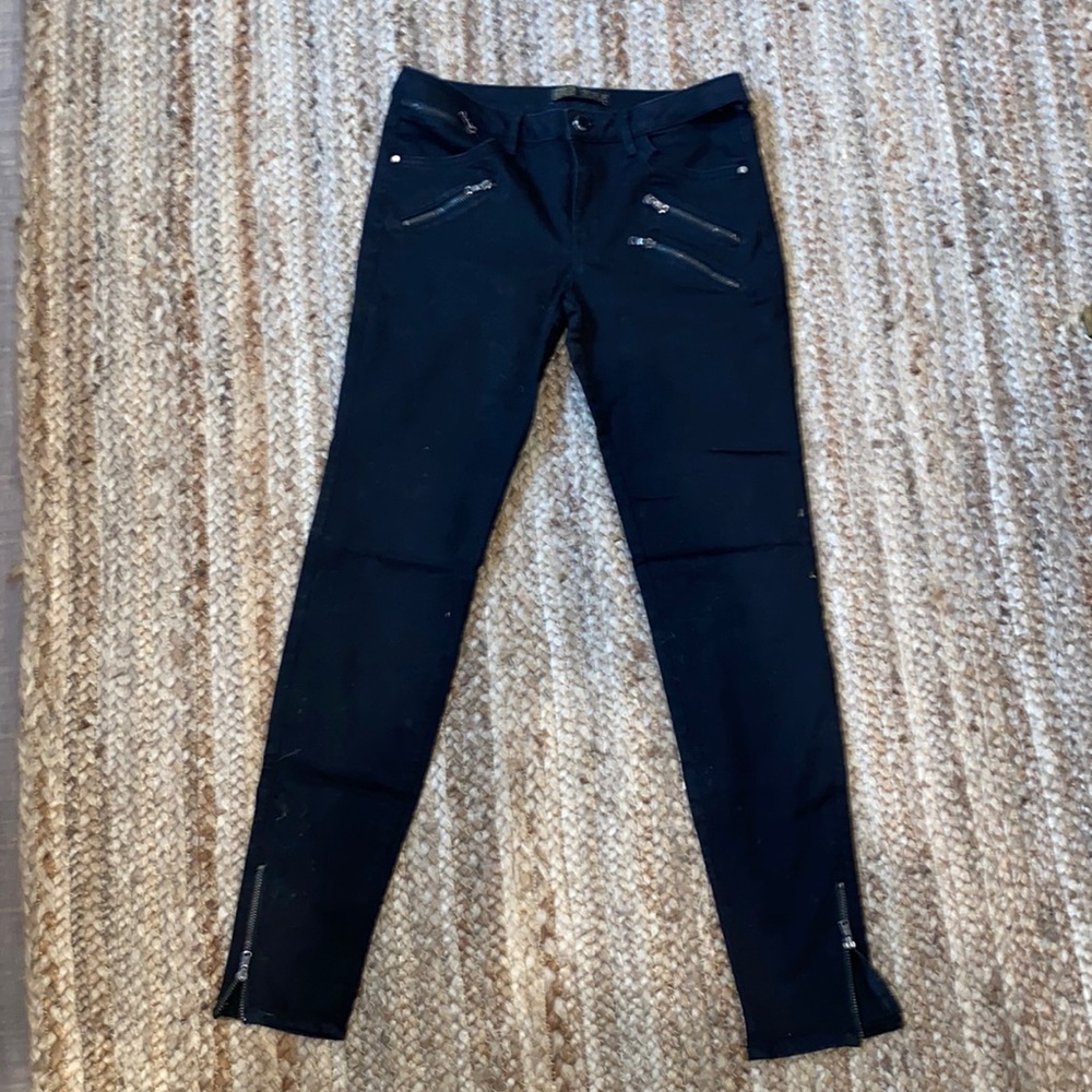 Zara black stretch jeans